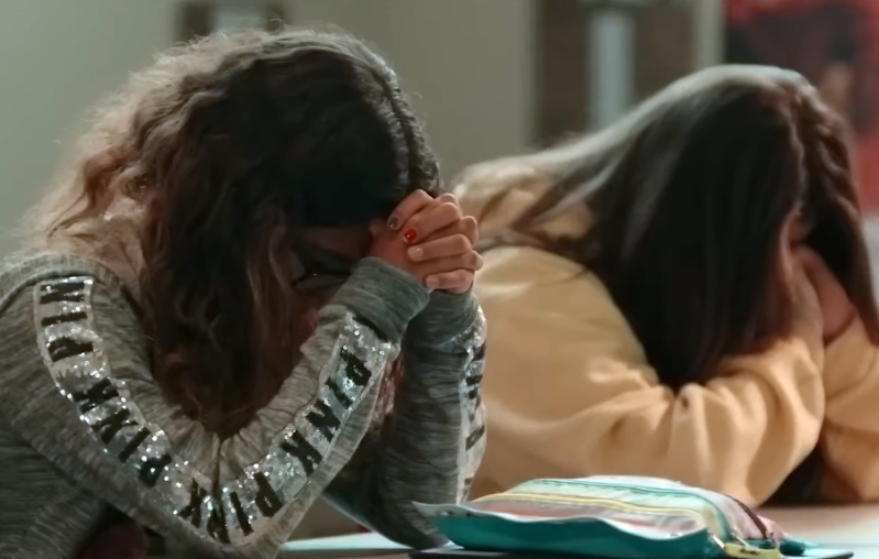 A scene from Off School Property: Solving the Separation of Church and State, a documentary examining legal limits on religious expression in U.S. public schools and the use of off-campus Bible instruction during the school day