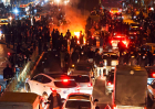 TEHRAN, IRAN - JANUARY 8: People gather during protest on Jan. 8, 2026 in Tehran, Iran. Demonstrations have been ongoing since December, triggered by soaring inflation and the collapse of the rial, and have expanded into broader demands for political chan