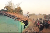 Tribal villagers attack Rajman Salams house and church in Bedetevda village, Chattisgarh state, India in December 2025.