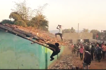 Tribal villagers attack Rajman Salams house and church in Bedetevda village, Chattisgarh state, India in December 2025.