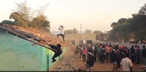 Tribal villagers attack Rajman Salams house and church in Bedetevda village, Chhattisgarh state, India on Dec. 18, 2025.