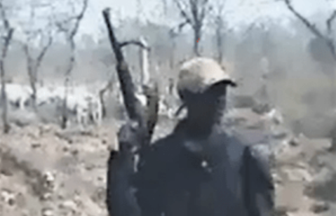 Fulani herdsman in north-central Nigeria in screenshot from video obtained by Morning Star News.  