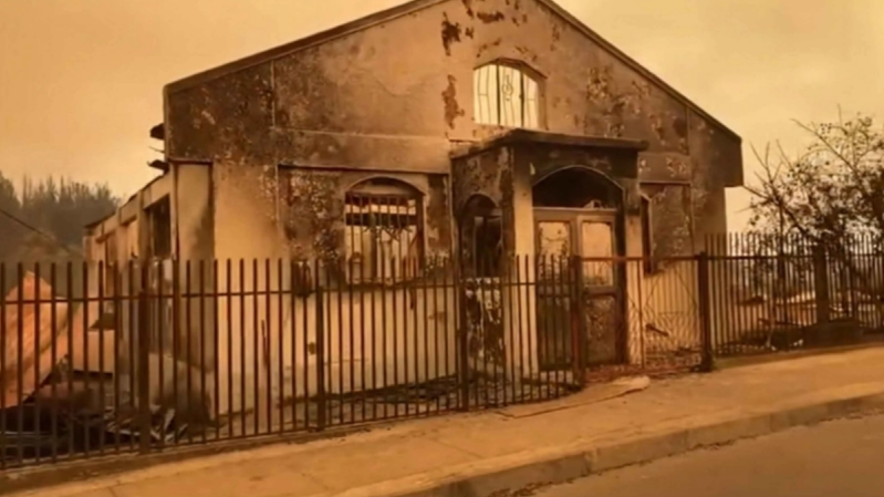 Evangelical church destroyed by fire