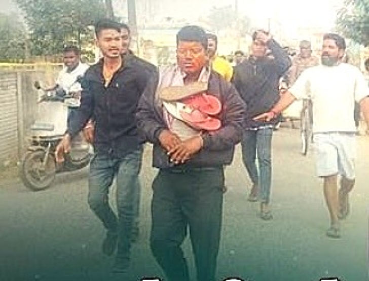 Hindu nationalists assaulted and paraded Pastor Bipin Bihari Naik through Parjang village, Odisha state, India on Jan. 4, 2026.