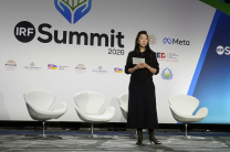 Grace Jin Drexel, daughter of imprisoned Chinese pastor Ezra Jin, speaks at the sixth annual International Religious Freedom Summit in Washington, Monday, Feb. 2, 2026.