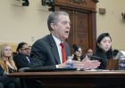 Former U.S. Ambassador-at-Large for International Religious Freedom Sam Brownback testifies at a joint hearing of the Africa and Western Hemisphere subcommittees of the U.S. House Foreign Affairs Committee on Feb. 4, 2026, warning that China is exporting
