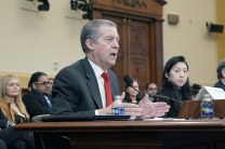 Former U.S. Ambassador-at-Large for International Religious Freedom Sam Brownback testifies at a joint hearing of the Africa and Western Hemisphere subcommittees of the U.S. House Foreign Affairs Committee on Feb. 4, 2026, warning that China is exporting 