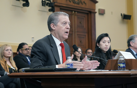 Former U.S. Ambassador-at-Large for International Religious Freedom Sam Brownback testifies at a joint hearing of the Africa and Western Hemisphere subcommittees of the U.S. House Foreign Affairs Committee on Feb. 4, 2026, warning that China is exporting 