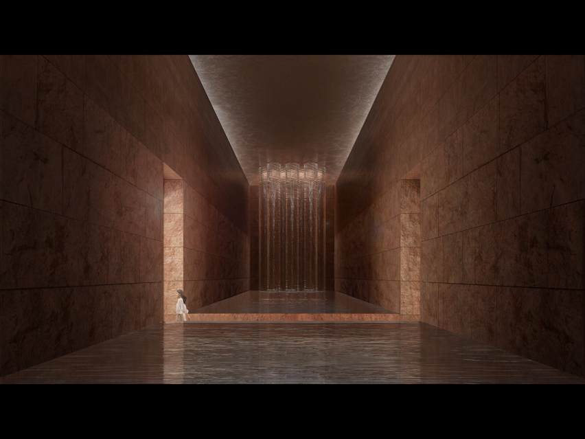 Architectural rendering of the proposed Museum of Jesus’ Baptism at Bethany Beyond the Jordan