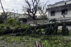 Debris, damaged homes and fallen trees are seen in eastern Madagascar after Tropical Cyclone Gezani made landfall on Feb. 10, as authorities and humanitarian agencies assess the scale of destruction and coordinate relief efforts.