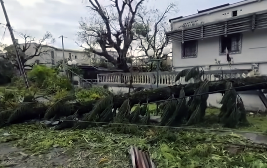 Debris, damaged homes and fallen trees are seen in eastern Madagascar after Tropical Cyclone Gezani made landfall on Feb. 10, as authorities and humanitarian agencies assess the scale of destruction and coordinate relief efforts.
