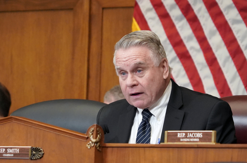 U.S. Rep. Chris Smith speaks during an unrelated congressional hearing in Washington, D.C.