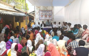 Prayer meeting on Feb. 16, 2026 after killing of three Christians in Nialijharan village, Keonjhar District, Odisha state, India.
