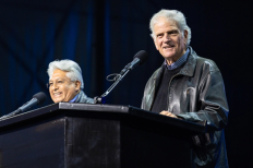 Franklin Graham, accompanied by David Ruiz