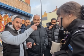 A female police officer