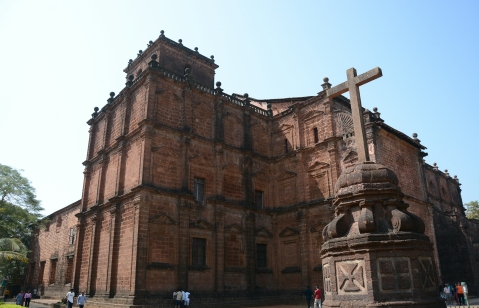 Basilica of Bom Jesus in Goa, India.