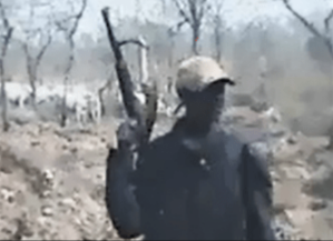 Fulani herdsman in north-central Nigeria in screenshot from video obtained by Morning Star News. 