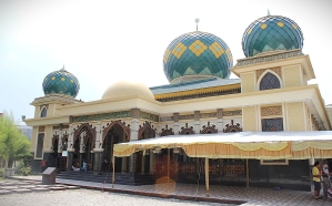 Ar-Rahman Mosque, Pekanbaru, Riau Province, Indonesia.
