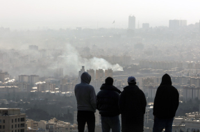 Smoke over Tehran