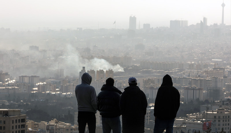 Smoke over Tehran