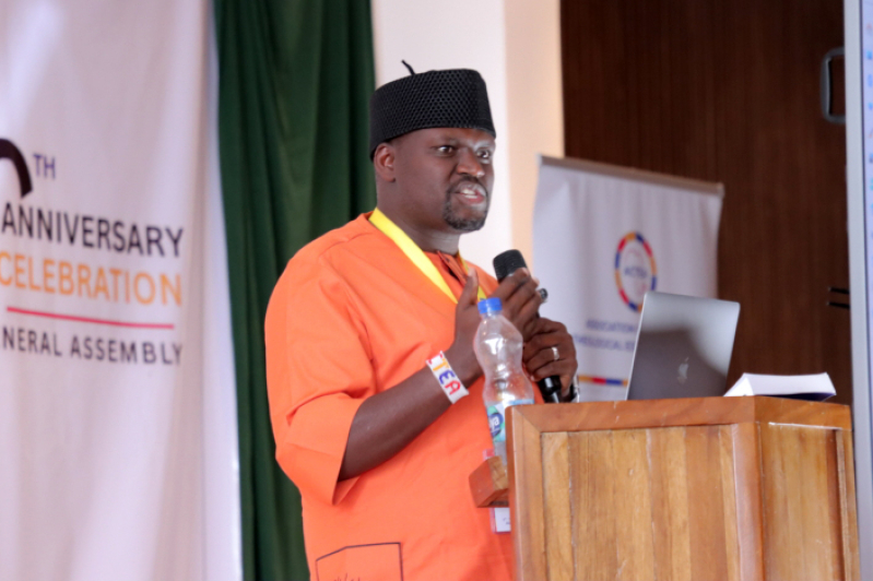 David Tarus, executive director of the Association for Christian Theological Education in Africa, addresses participants during the ACTEA General Assembly marking the organization’s 50th anniversary.