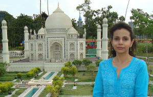 Meera at mini Taj Mahal