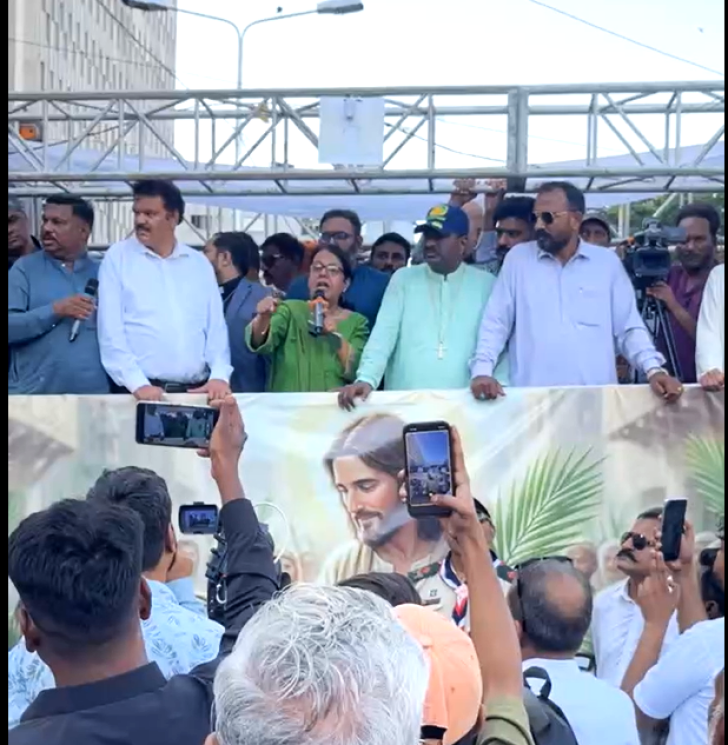 Protest in Karachi, Pakistan on March 29, 2026 against court upholding forcible marriage and conversion of 13-year-old girl.