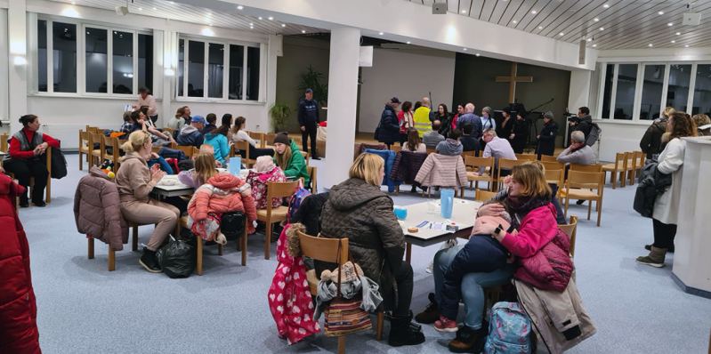 Churches across Switzerland were among the first to mobilize support for Ukrainians displaced by the war, providing shelter, community and practical assistance in the early months following the full-scale invasion.