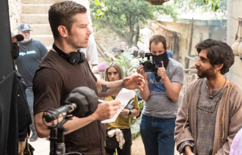 Dallas Jenkins on the set of The Chosen.