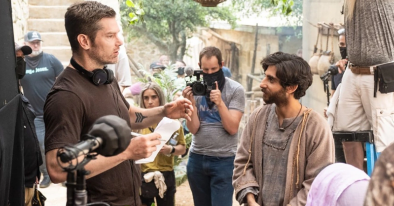 Dallas Jenkins on the set of The Chosen.