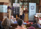 Helene Fisher addresses participants at the Marcham+10 consultation on April 17, as global advocates, researchers and faith leaders gathered to assess a decade of progress in confronting gender-specific religious persecution and to chart priorities for th