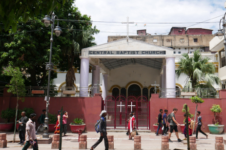 A view of Central Baptist Church in Delhi’s Chandni Chowk district.