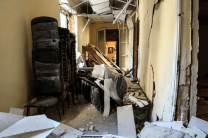Church building damaged in Sloviansk on April 25, 2026 by Russian bombs; a prior strike in 2024 also caused damge.