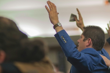 Pentecostal church, worship, man, praise