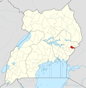Location of Sironko District, Uganda.