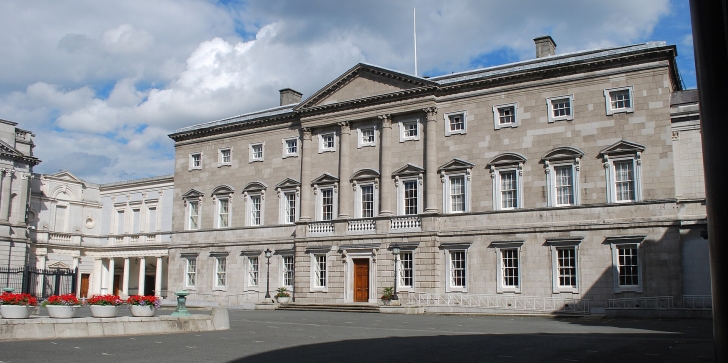 Leinster House in Dublin, seat of Dáil Éireann