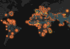 Each dot on the Light the Nations map represents a prayer offered for an unreached people group. The tool, available at prayermap.joshuaproject.net, was developed by the Joshua Project ahead of the International Day for the Unreached on Pentecost Sunday, 