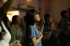 young adults in church