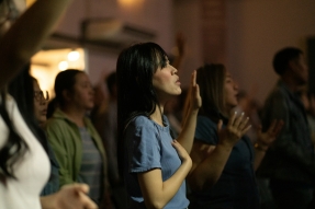 young adults in church