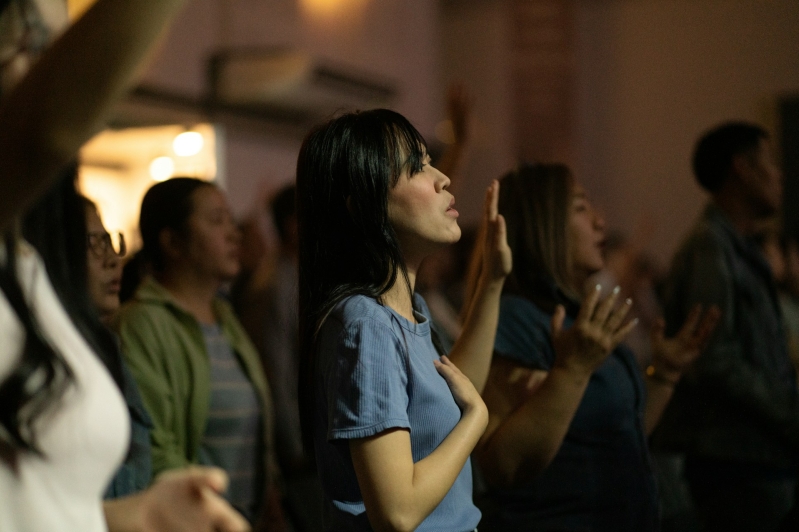 young adults in church