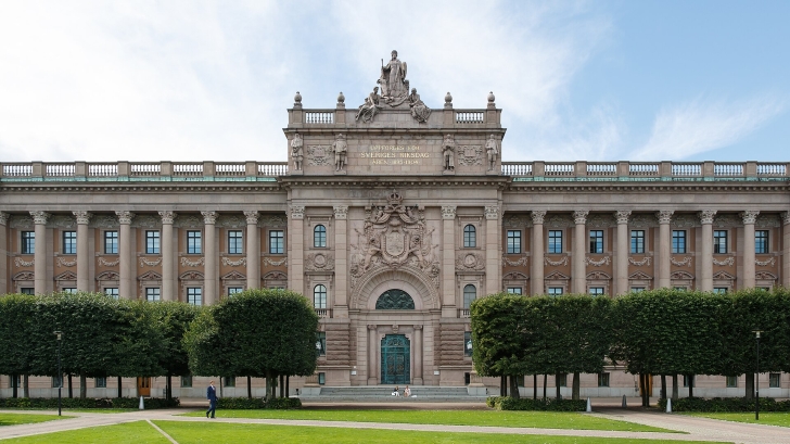 The Parliament House, seat of the Riksdag since 1905.