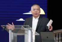 Dr. Bambang Budijanto, General Secretary of the Asia Evangelical Alliance, addresses delegates at the opening session of ACCM 2026 in Manila, Philippines, June 9, 2026.