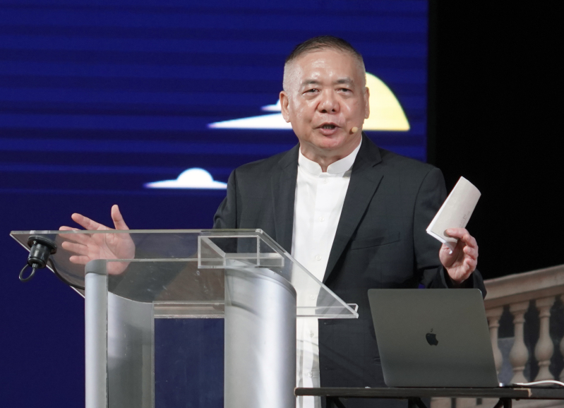 Dr. Bambang Budijanto, General Secretary of the Asia Evangelical Alliance, addresses delegates at the opening session of ACCM 2026 in Manila, Philippines, June 9, 2026.