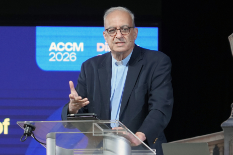If we lose discipleship, we lose the center of our mission. Rev. Botrus Mansour, Secretary General of the World Evangelical Alliance, delivers the keynote address at the opening session of the Asia Conference on Church & Mission 2026, Manila, June 9, 20