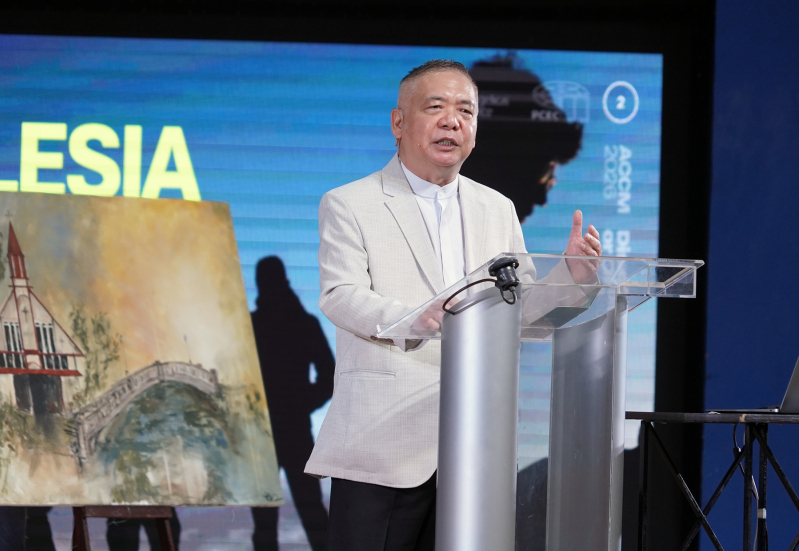 Dr. Bambang Budijanto, General Secretary of the Asia Evangelical Alliance, addresses delegates from 25 nations at ACCM 2026 in Manila, arguing that two centuries of evangelism without discipleship have left the Asian church in crisis, June 10, 2026.