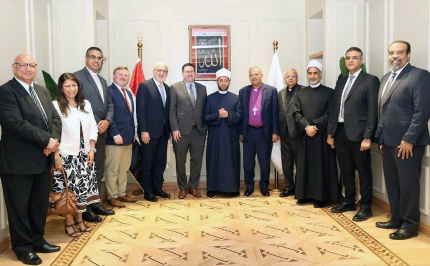 Baptist World Alliance delegation meets with Dr. Osama Al-Azhari, Egypts Minister of Religious Endowments, to discuss a proposed memorandum of understanding between the BWA and the Ministry of Islamic Waqf.