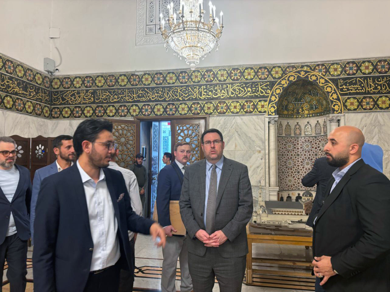 Baptist World Alliance General Secretary and CEO Elijah M. Brown visits the historic Umayyad Mosque in Damascus during the BWAs regional delegation tour of Syria, Egypt, Lebanon and Jordan.