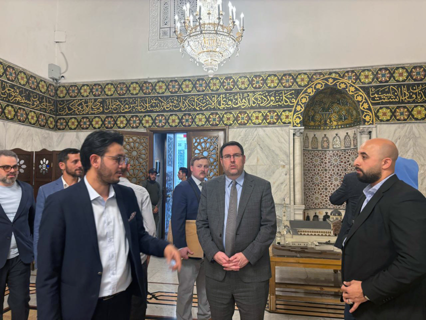 Baptist World Alliance General Secretary and CEO Elijah M. Brown visits the historic Umayyad Mosque in Damascus during the BWAs regional delegation tour of Syria, Egypt, Lebanon and Jordan.