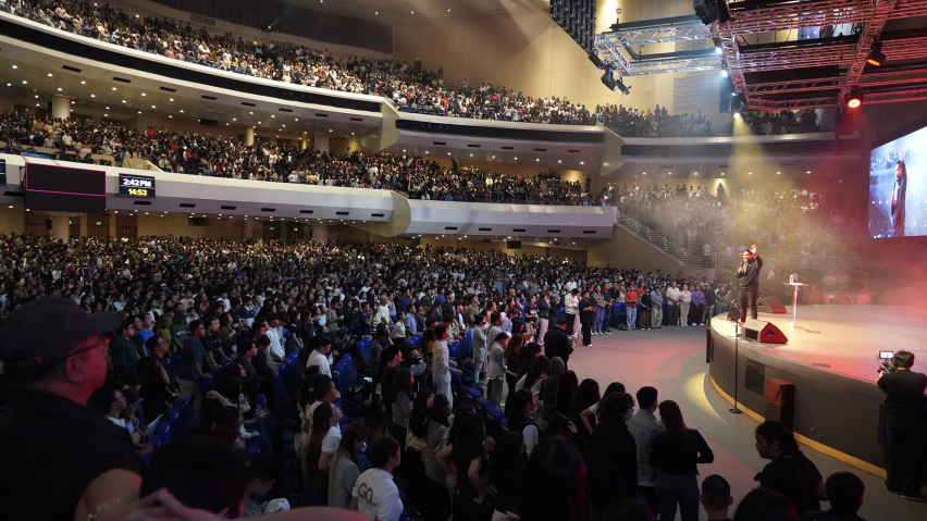 Filipino ministry leaders call participants to readiness during The Send Philippines, June 12, 2026, challenging the next generation to respond when God calls them to mission.