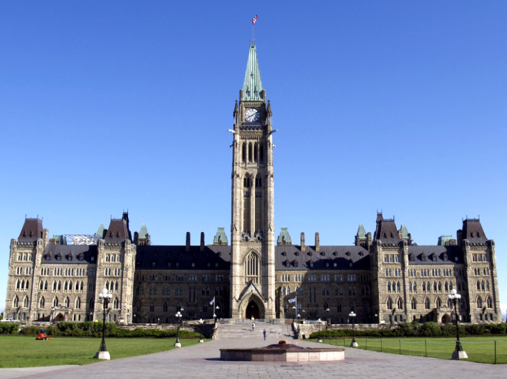 Canada’s Parliament building. Members of Parliament passed hate-crime law removing religious defense on June 17, 2026.